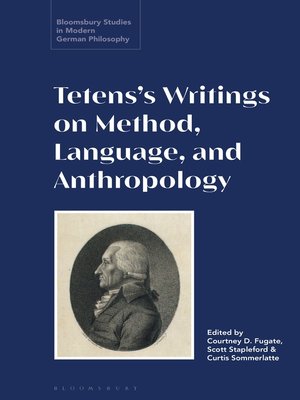cover image of Tetens's Writings on Method, Language, and Anthropology